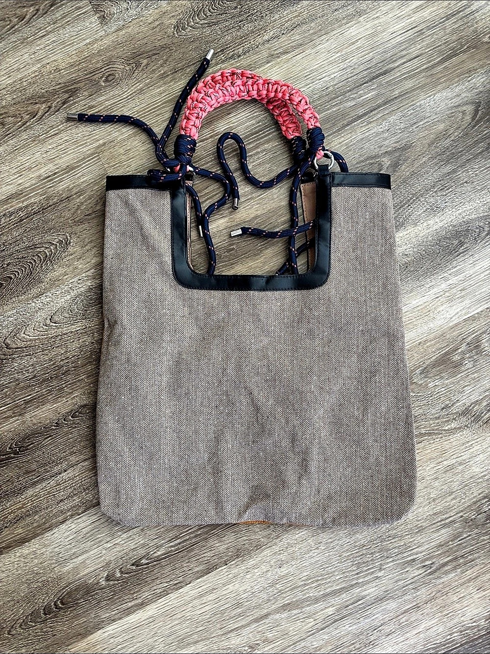 Orange & Gray Tote Bag - Picture 4 of 4
